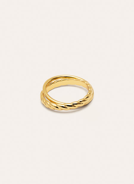 Anillo Story Baño Oro