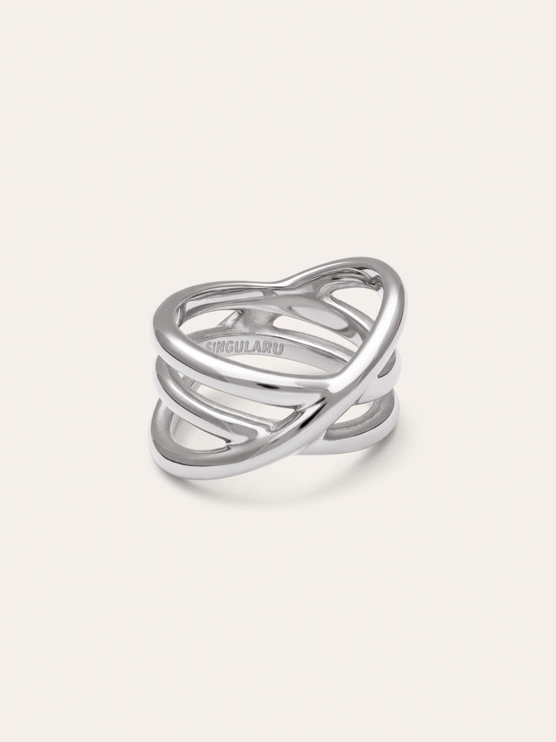 Trinity Ring aus Stahl