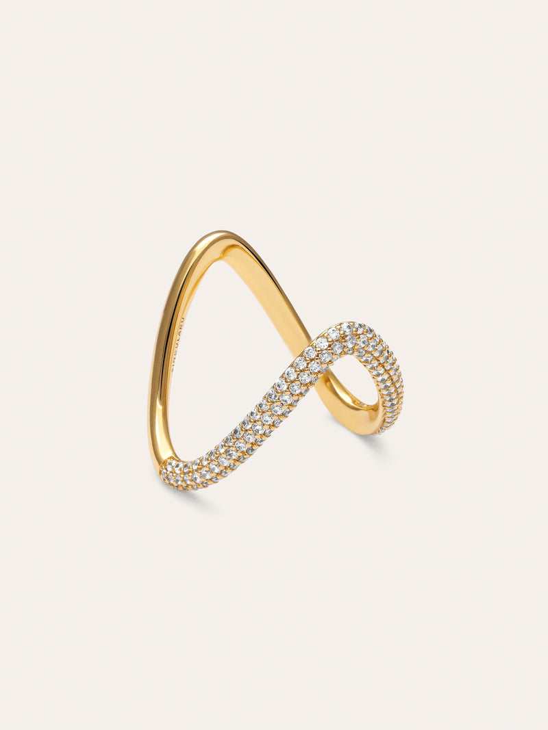 Scarlett V Gold Ring