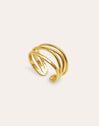 Waves Gold Ring 