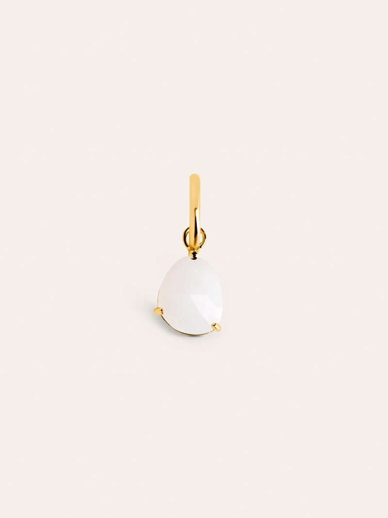 Charm Birthstones Prata Banho de Ouro