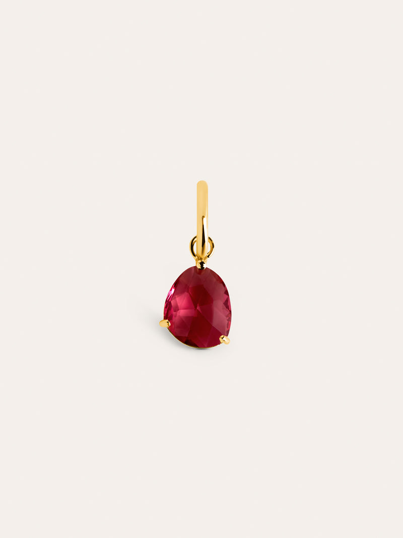 Charm Birthstones Prata Banho de Ouro