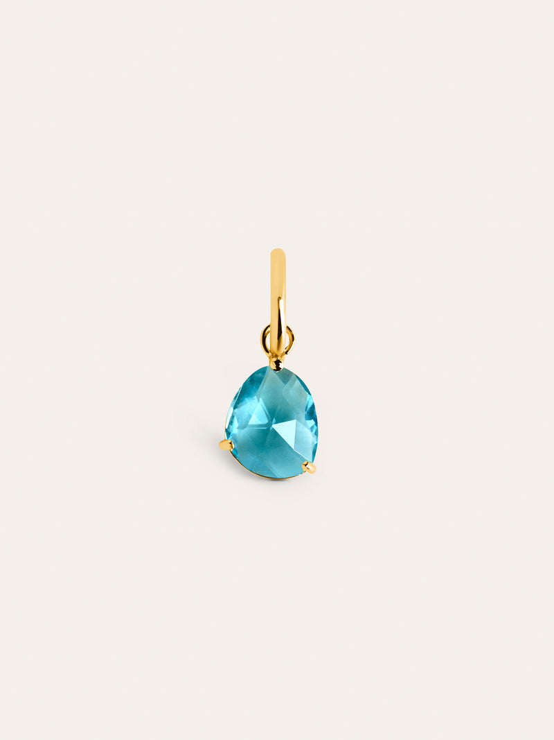 Charm Birthstones Prata Banho de Ouro