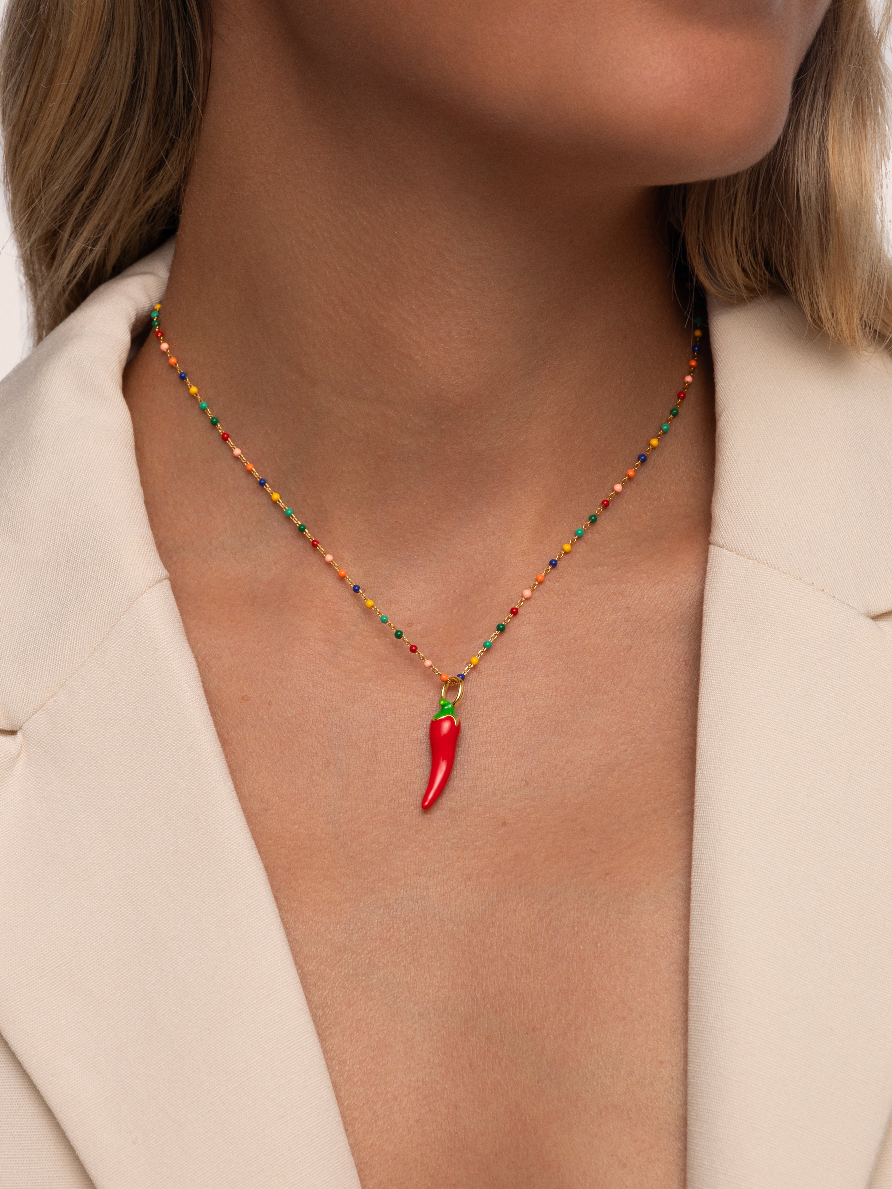 Chili Pepper Gold Charm 