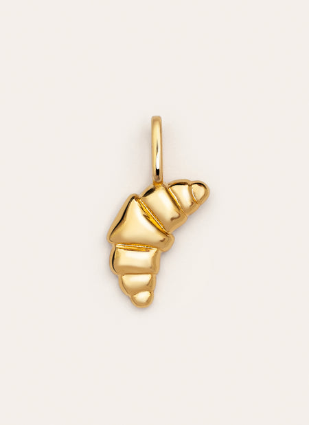 Charm Croissant Baño Oro