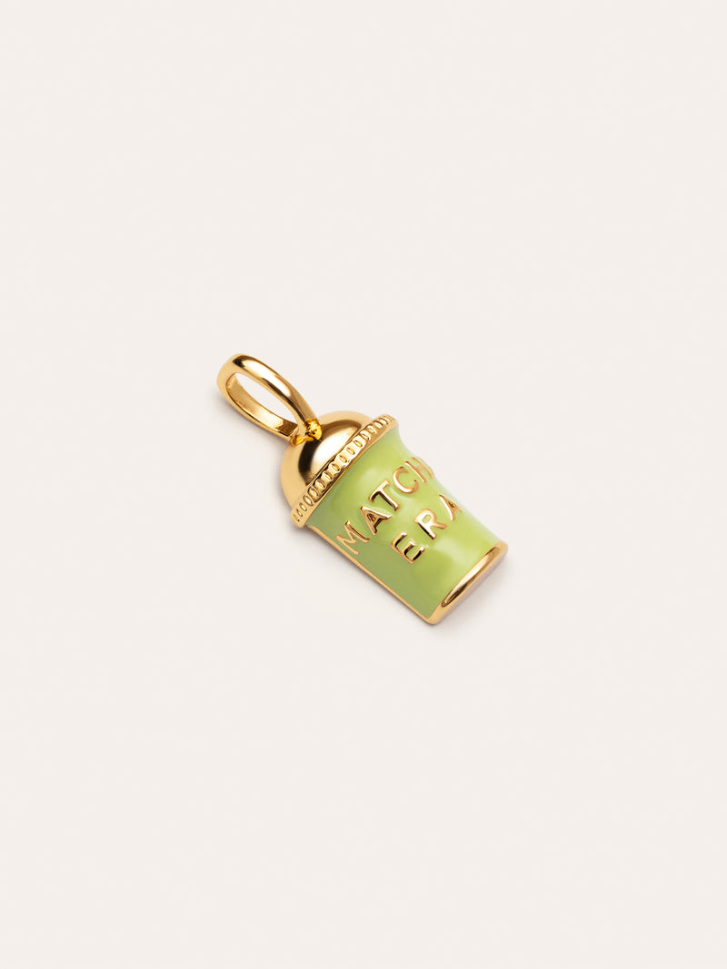 Charm Matcha Banho de Ouro