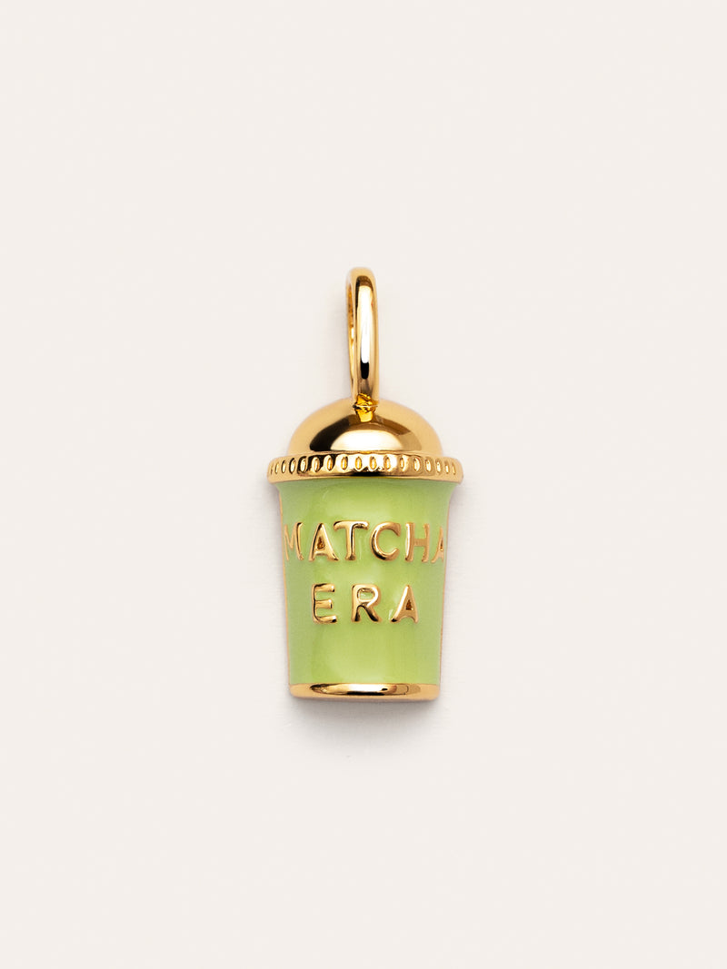 Charm Matcha Banho de Ouro