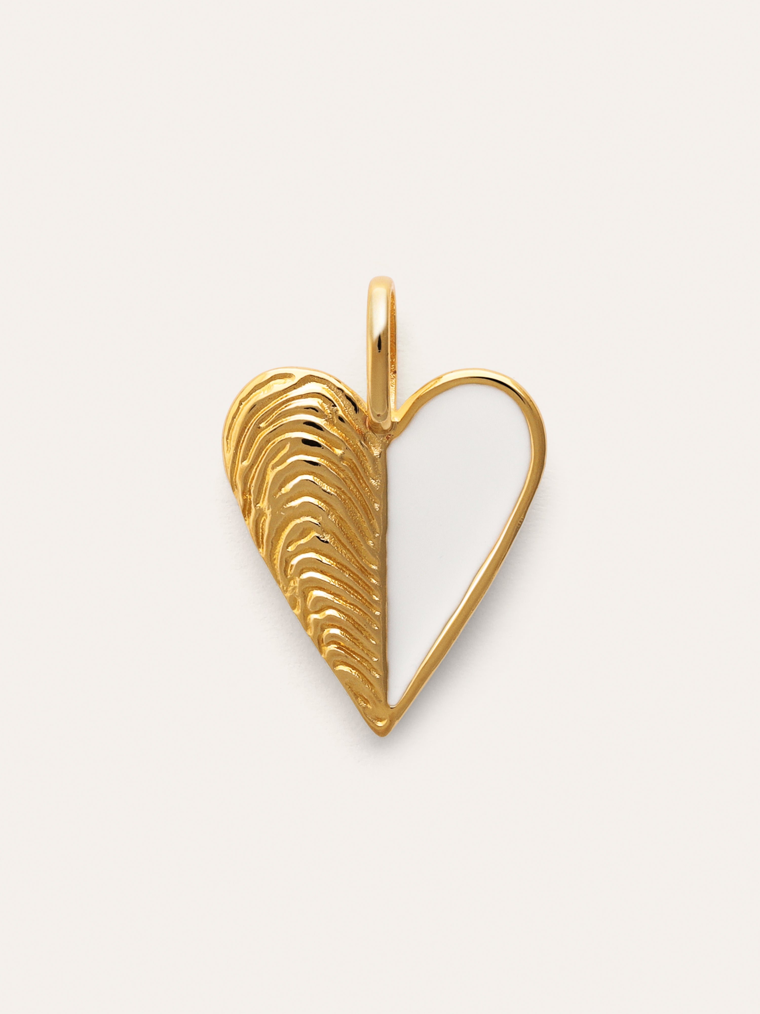 Charm Mejillón Enamel Baño Oro