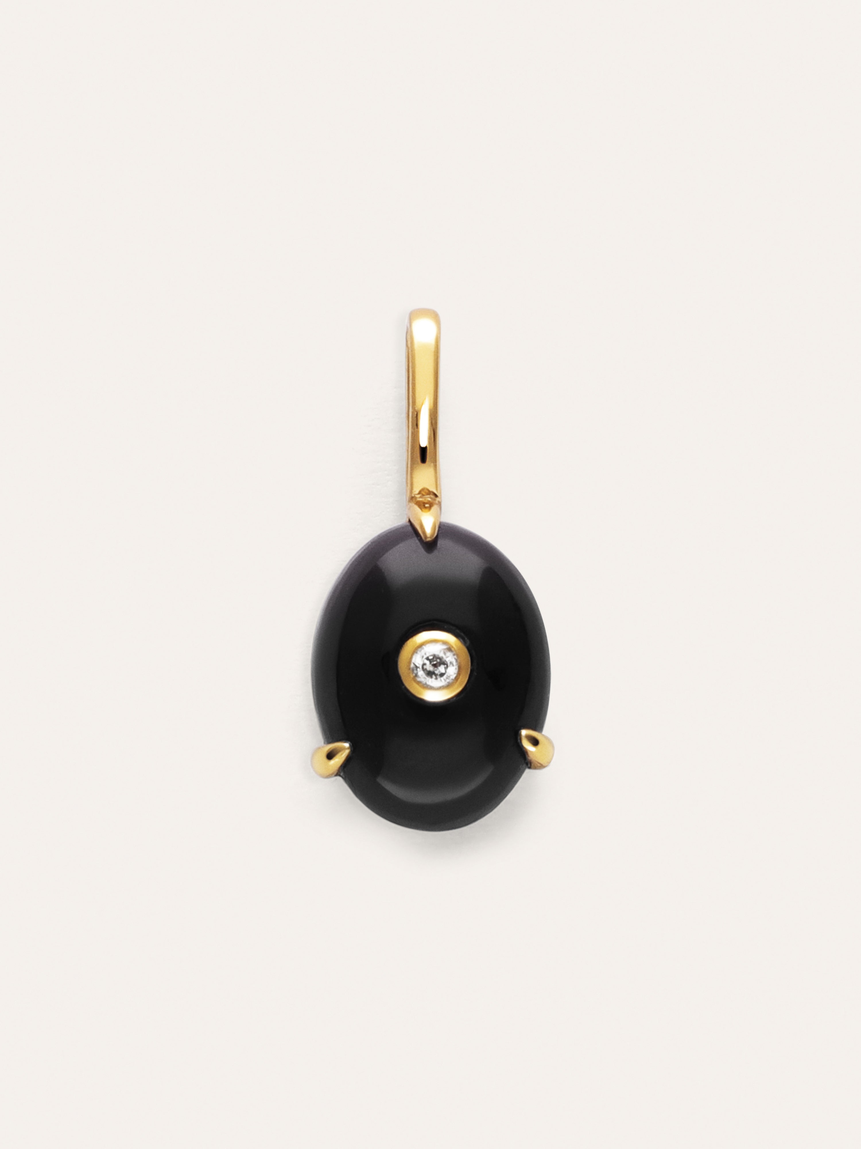 My Maxi Onyx Spark Charm vergoldet