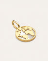 Wold Mother of Pearl Gold Charm