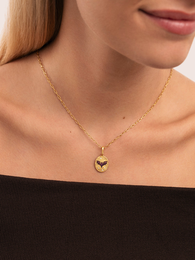 Charm Mystic Murciélago Banho de Ouro