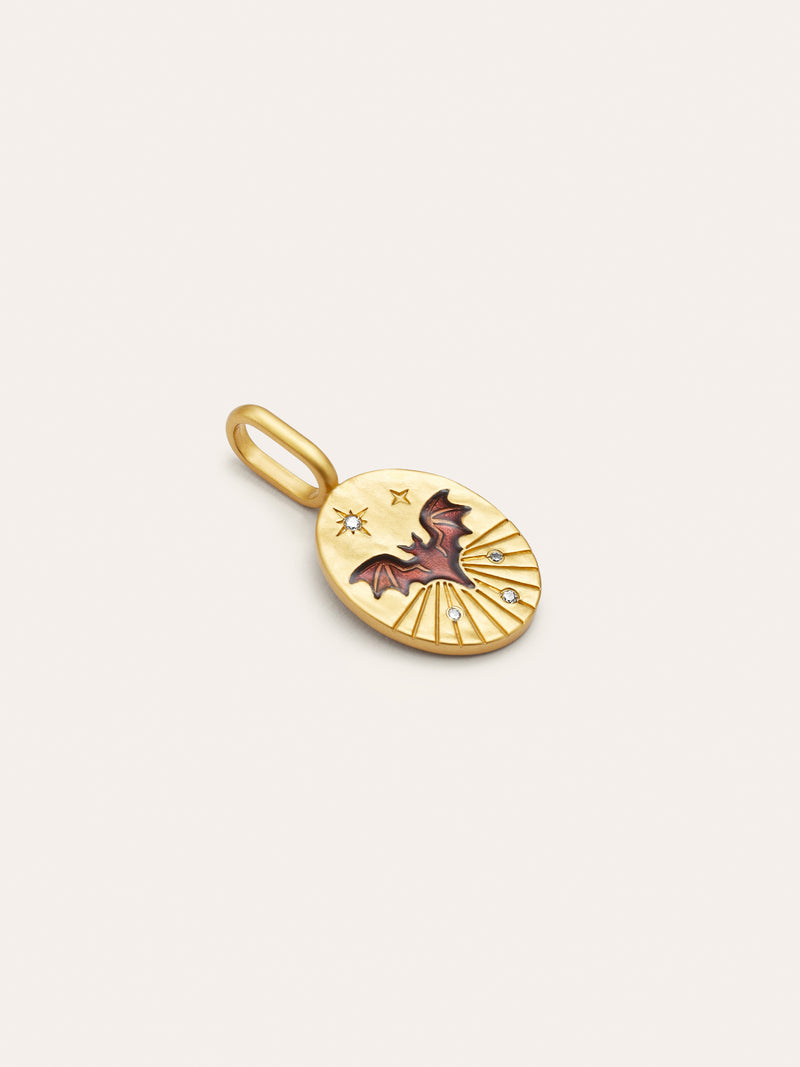 Charm Mystic Murciélago Banho de Ouro