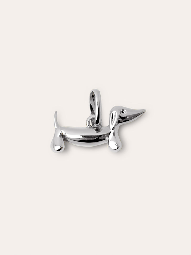 Charm Cão Teckel Enamel Black