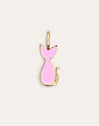 Charm Salem Gato Enamel Rosa Baño Oro