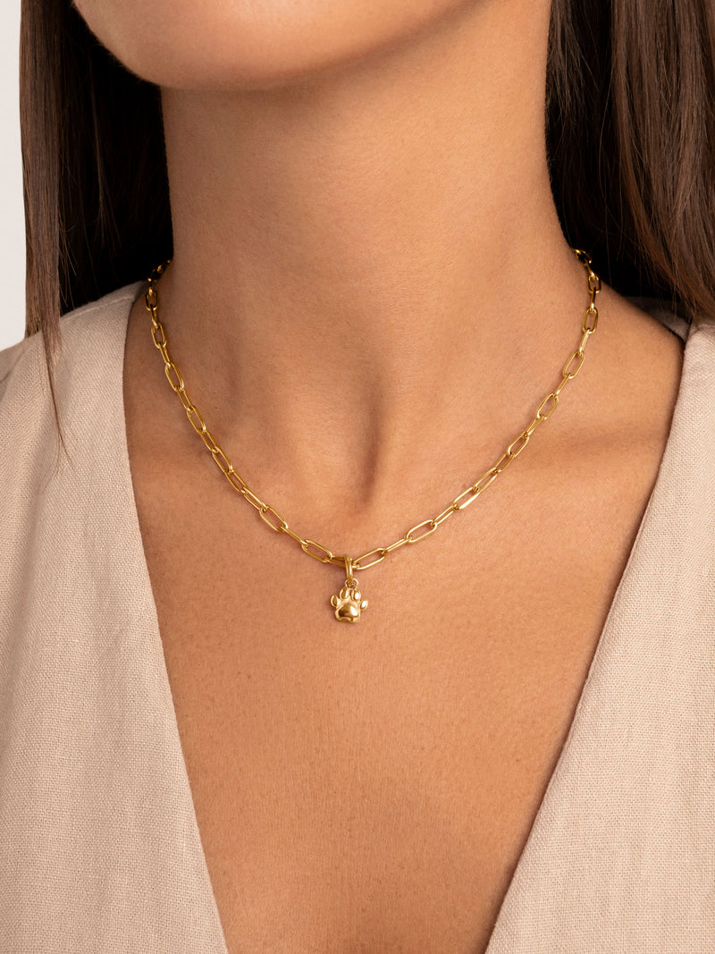 Charm Simple Patte Plaqué Or