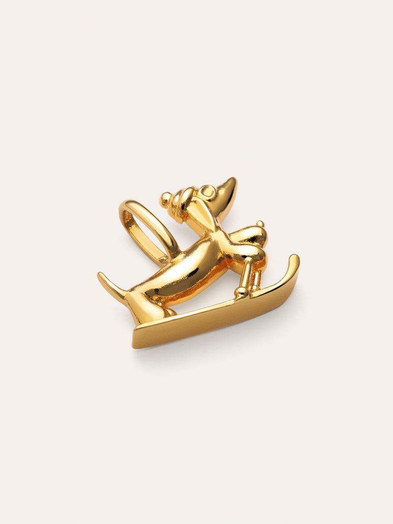 Charm Winter Teckel Baño Oro