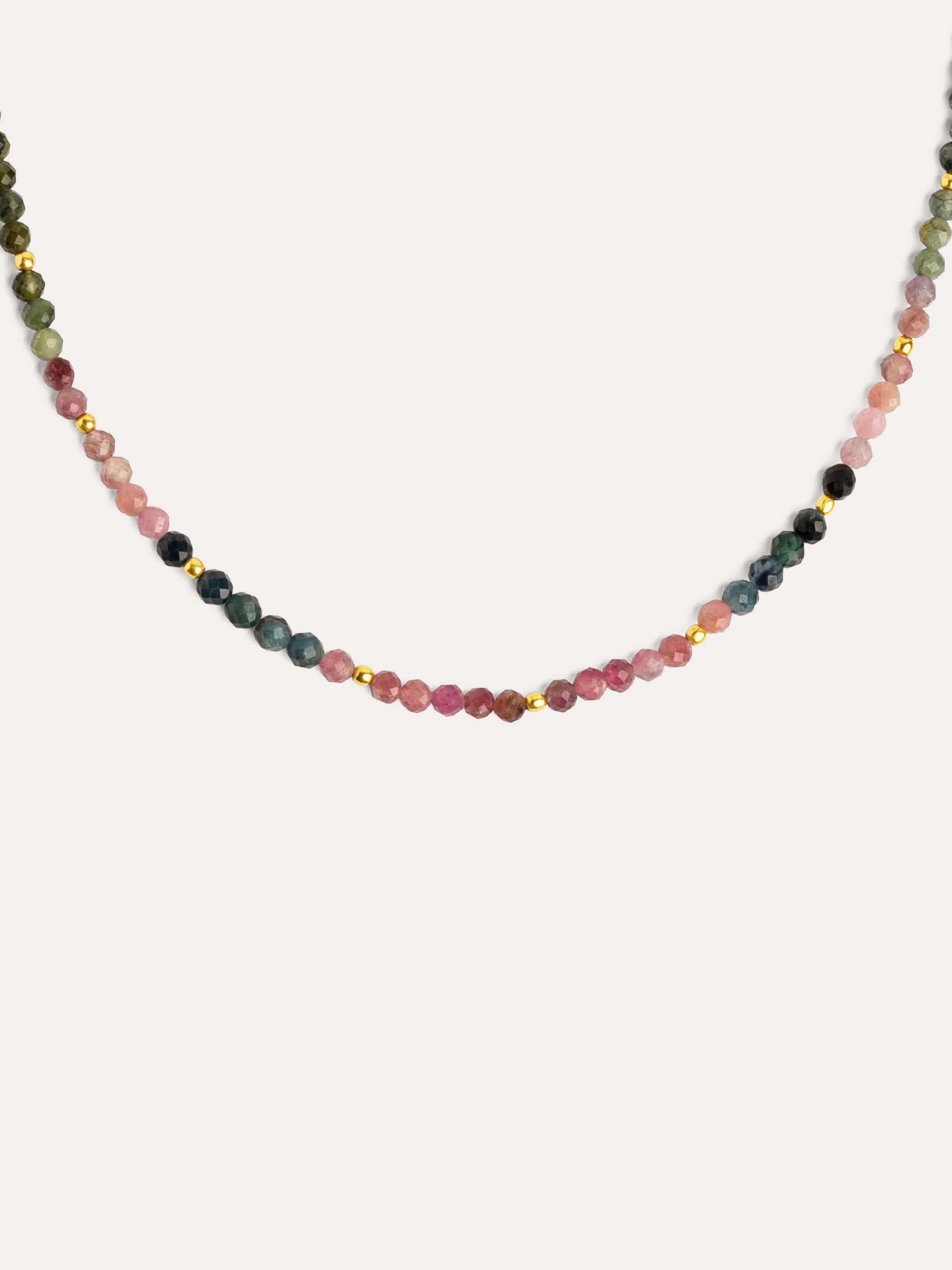 Collar Altea Dots Tourmaline Syra Acero Baño Oro