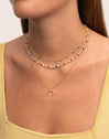 Ketting Moonset Staal verguld - vista 4
