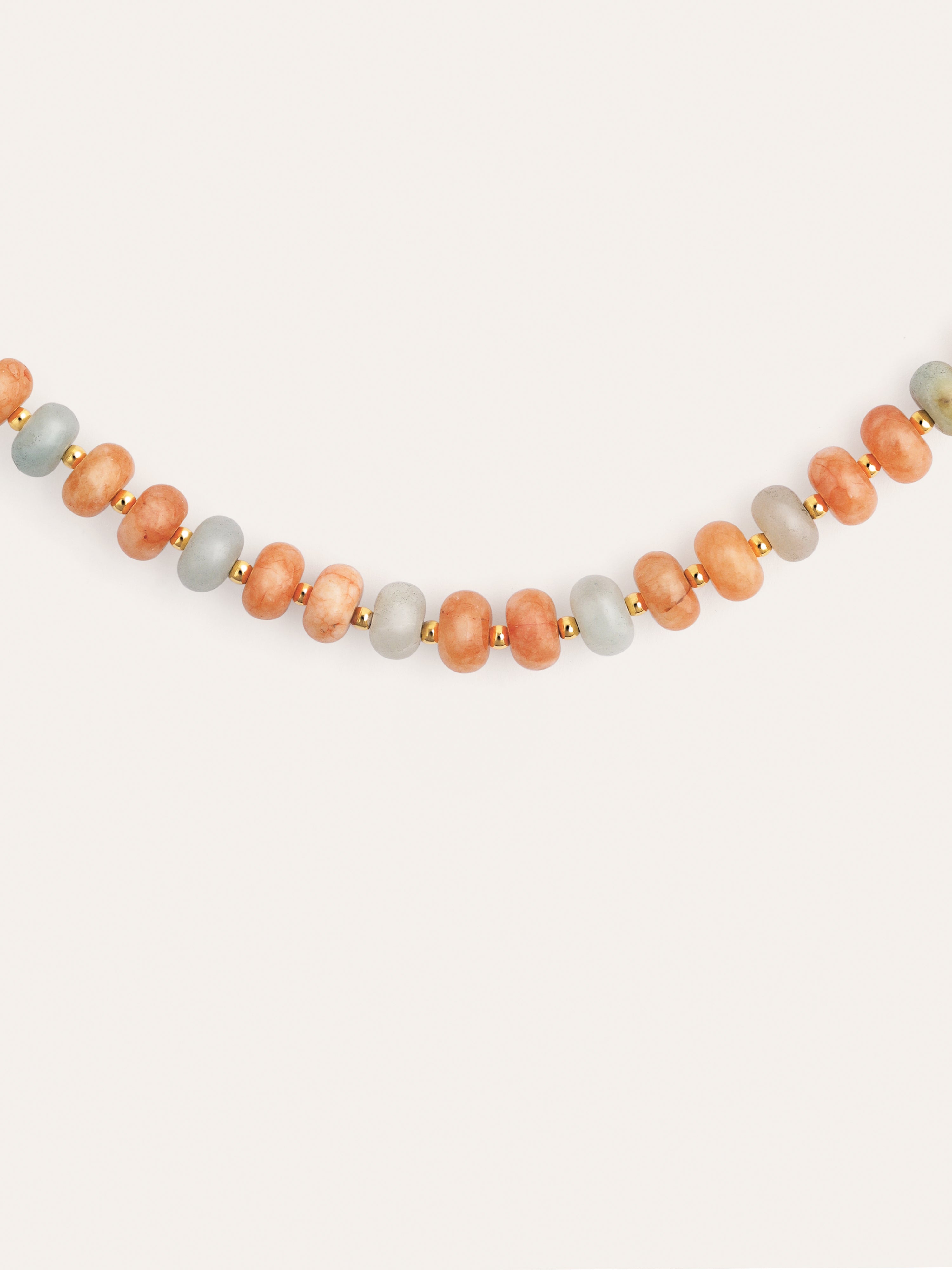 Colar Ámbar Stones Aço Banho de Ouro