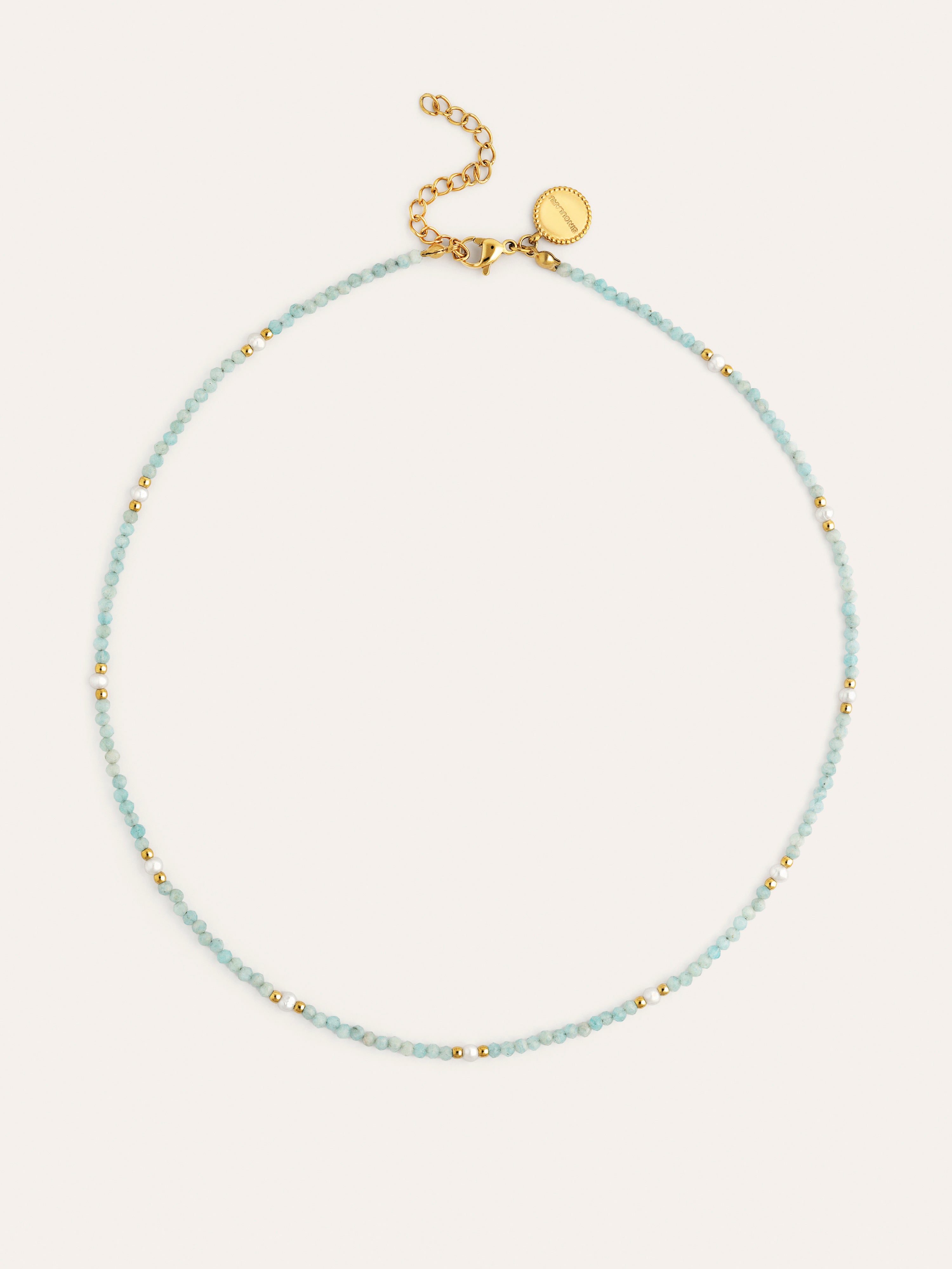 Collier Azulina Acier Plaqué Or