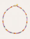 Halskette Bali Stones Edelstahl mit 18kt Goldbeschichtung