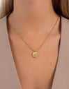 Collier Bling Acier Plaqué Or