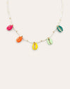Collar Boho Color Shells Acero Baño Oro