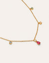 Colar Cascade Colors Banhado a Ouro