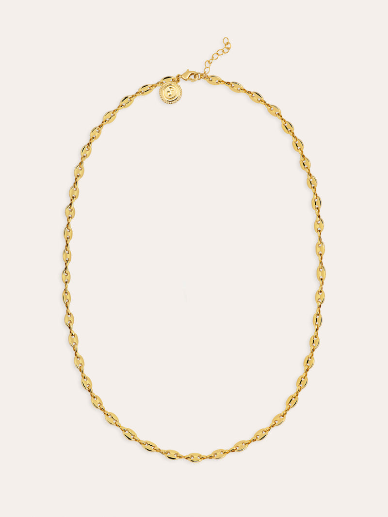 Collar Calabrote Baño Oro