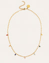 Chic Dancing Stones Necklace, Steel, Gold-Plated