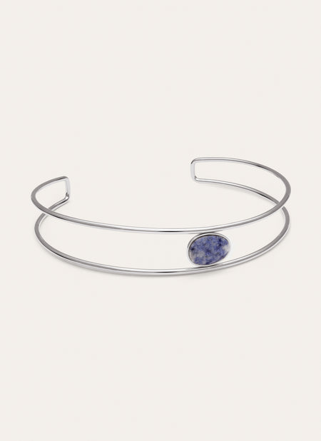 Choker Cianita Aço