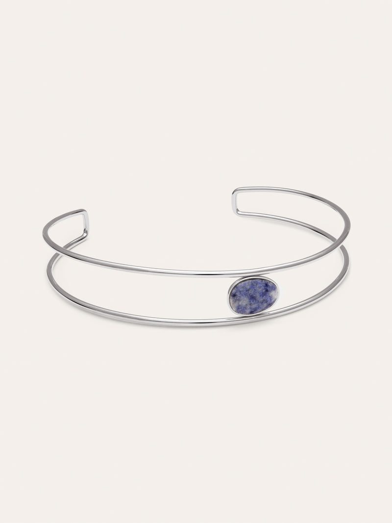 Choker Cianita Aço