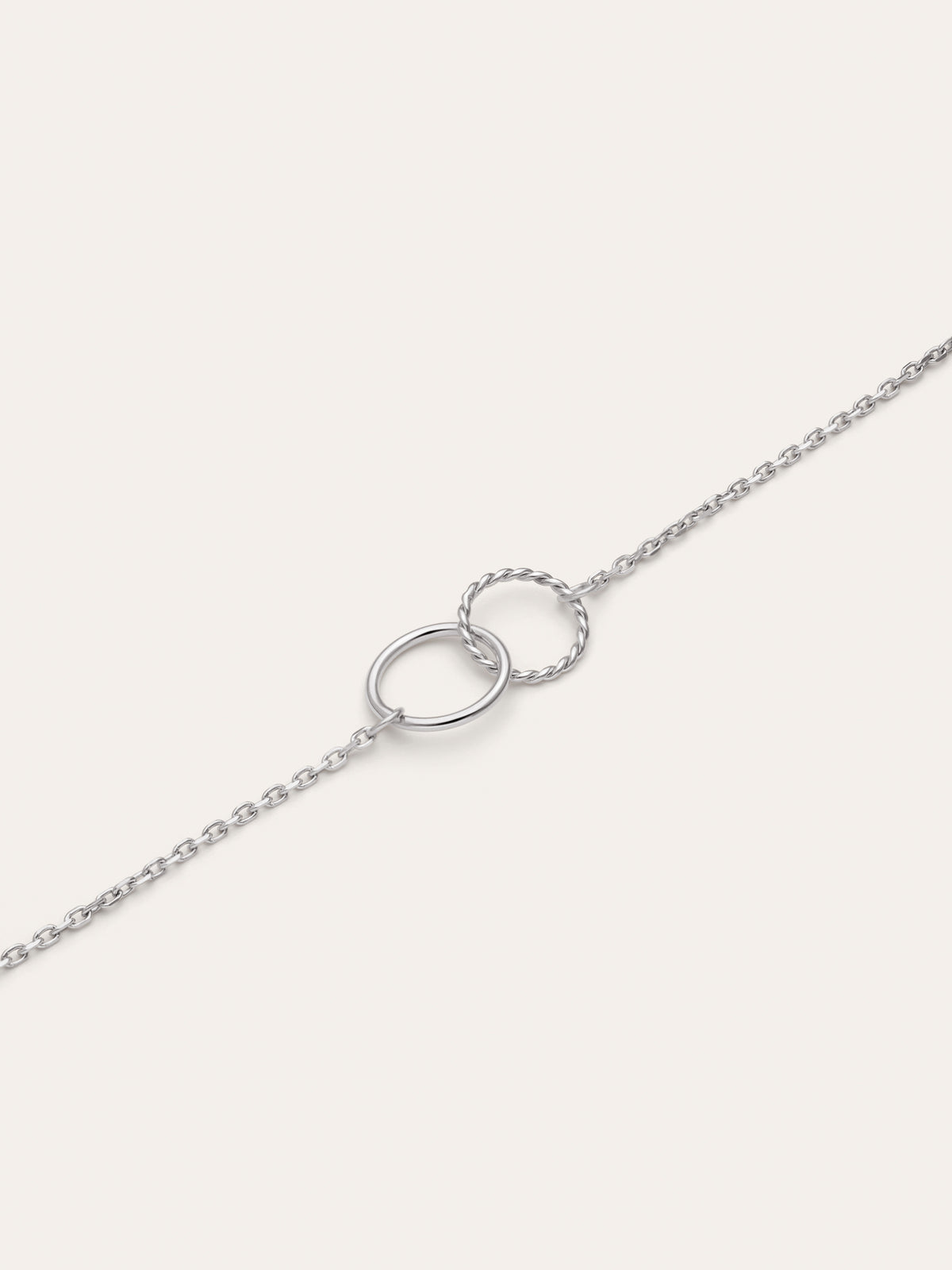 Imagen detalle de Ketting Circles Twist Staal