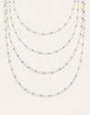 Cleopatra Blanch Steel Necklace, Gold-Plated