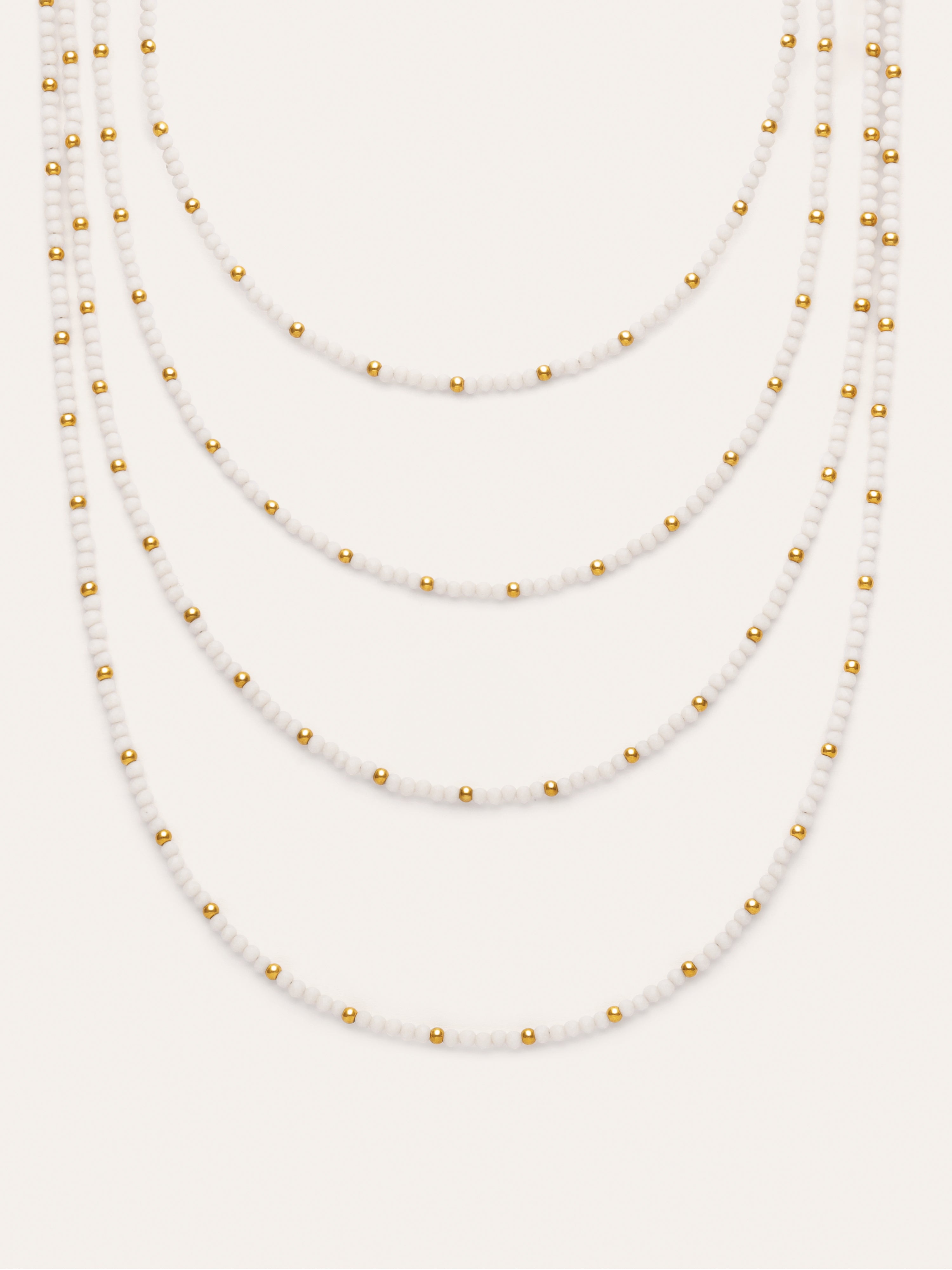 Cleopatra Blanch Steel Necklace, Gold-Plated