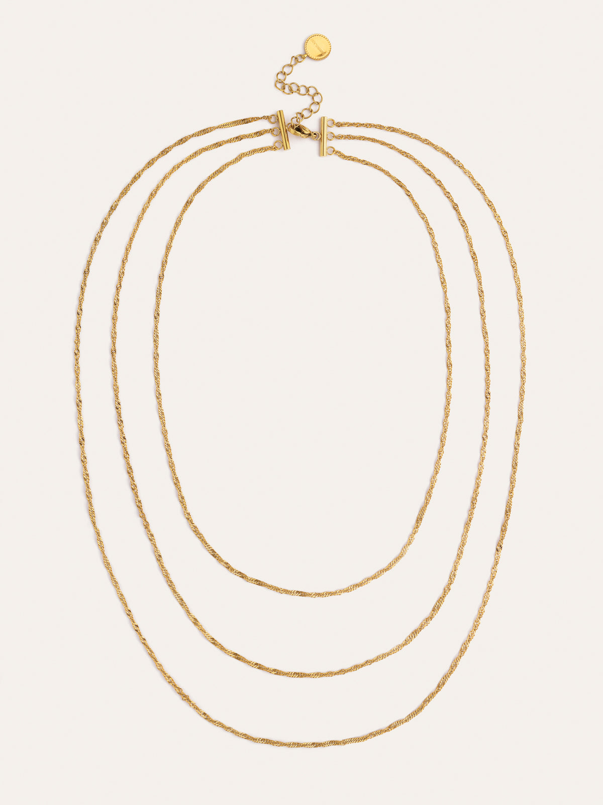Collana Cleopatra Mini Twist Acciaio Placcato Oro - vista 5