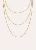 Cleopatra Mini Twist Halskette aus vergoldetem Stahl