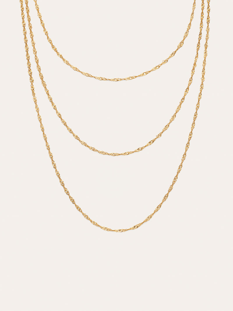 Collana Cleopatra Mini Twist Acciaio Placcato Oro