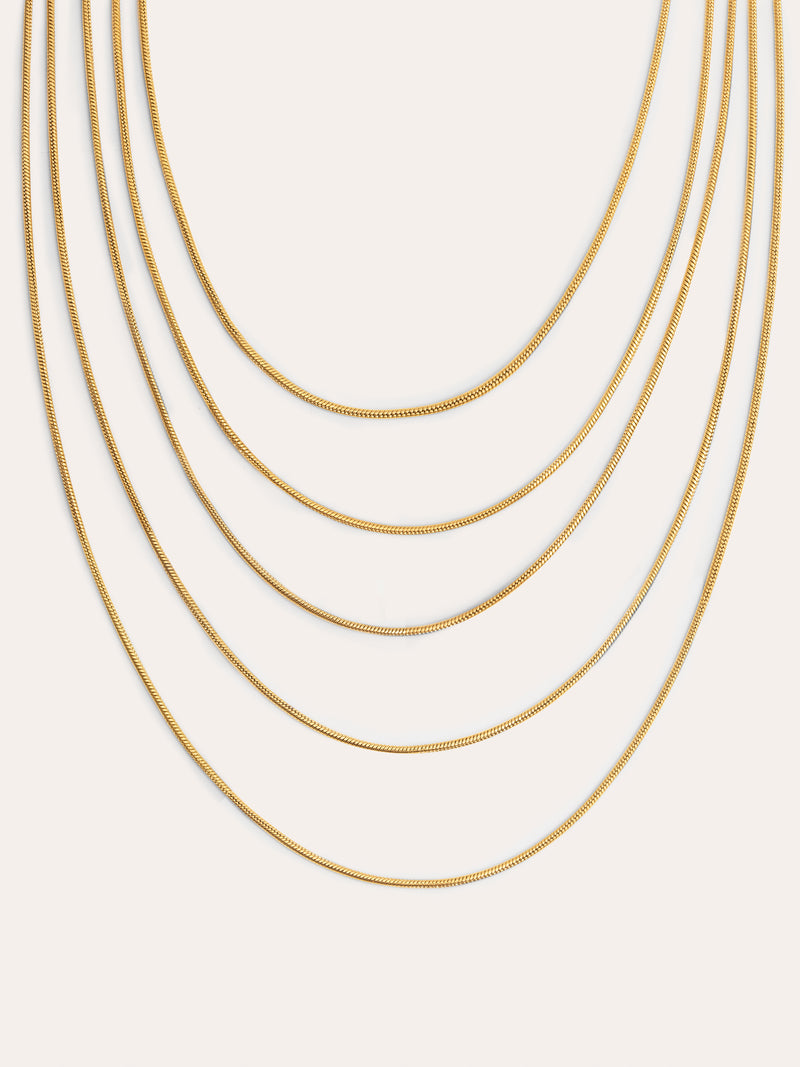 Collar Cleopatra Acero Baño Oro