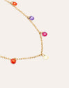 Collar Color Bits Acero Baño Oro