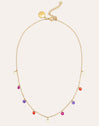 Collar Color Bits Acero Baño Oro