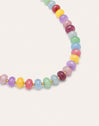 Collar Color Stones Acero Baño Oro