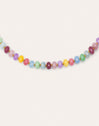 Collar Color Stones Acero Baño Oro