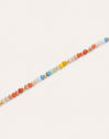 Collar Crystals Pastel Acero Baño Oro