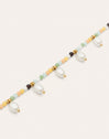 Collar Crystal Perlas Acero Baño Oro