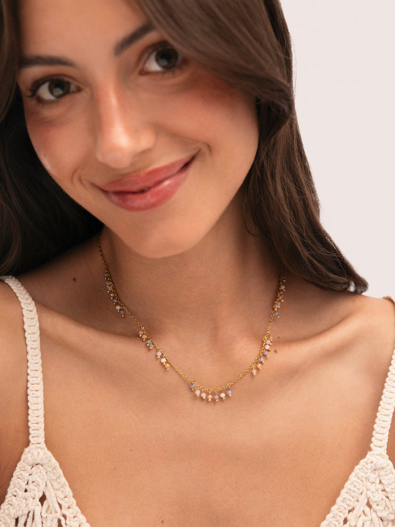 Dancing Daphne Steel Gold-Plated Necklace