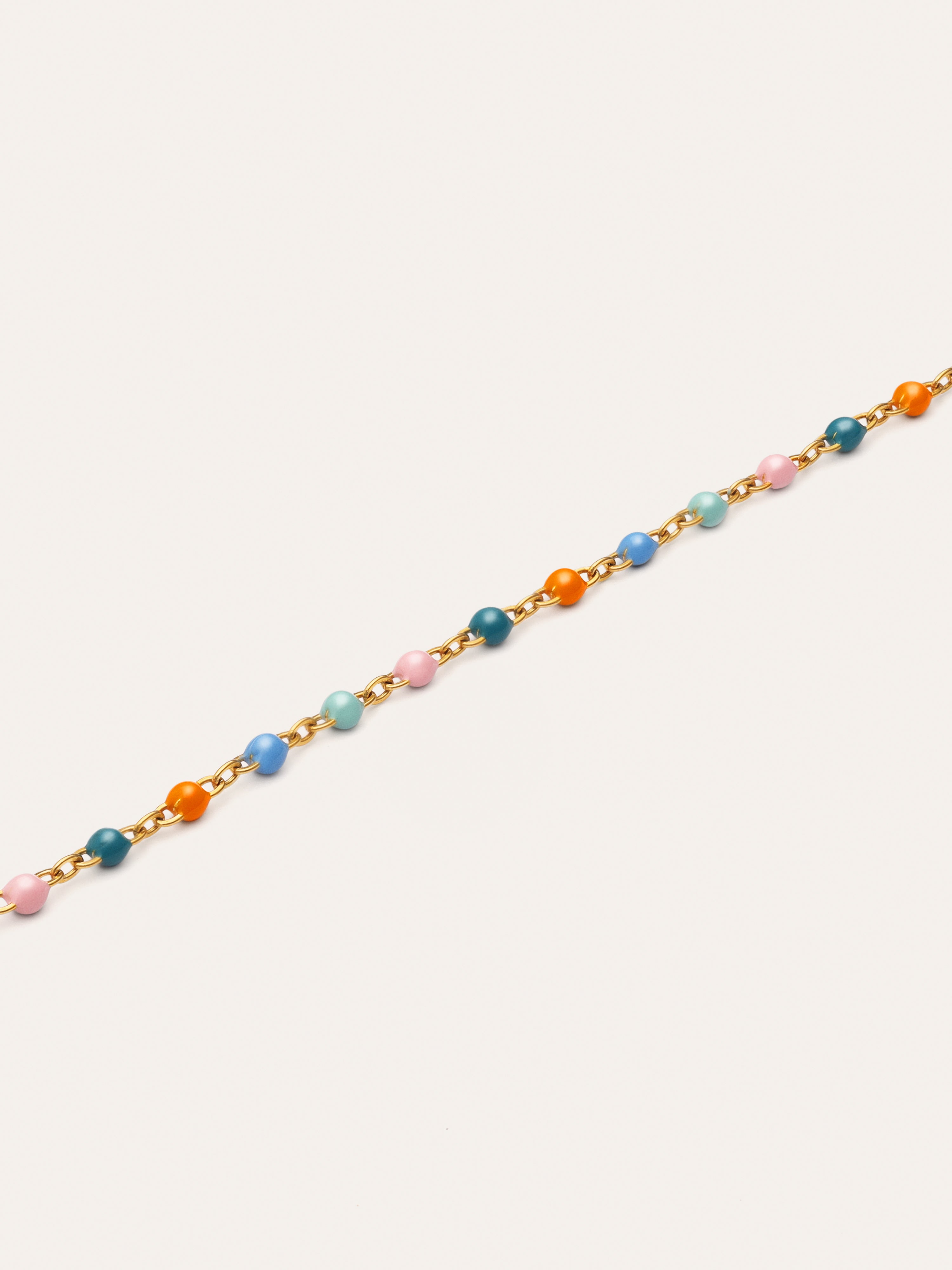 Collar Dots Alpine Enamel Acero Baño Oro