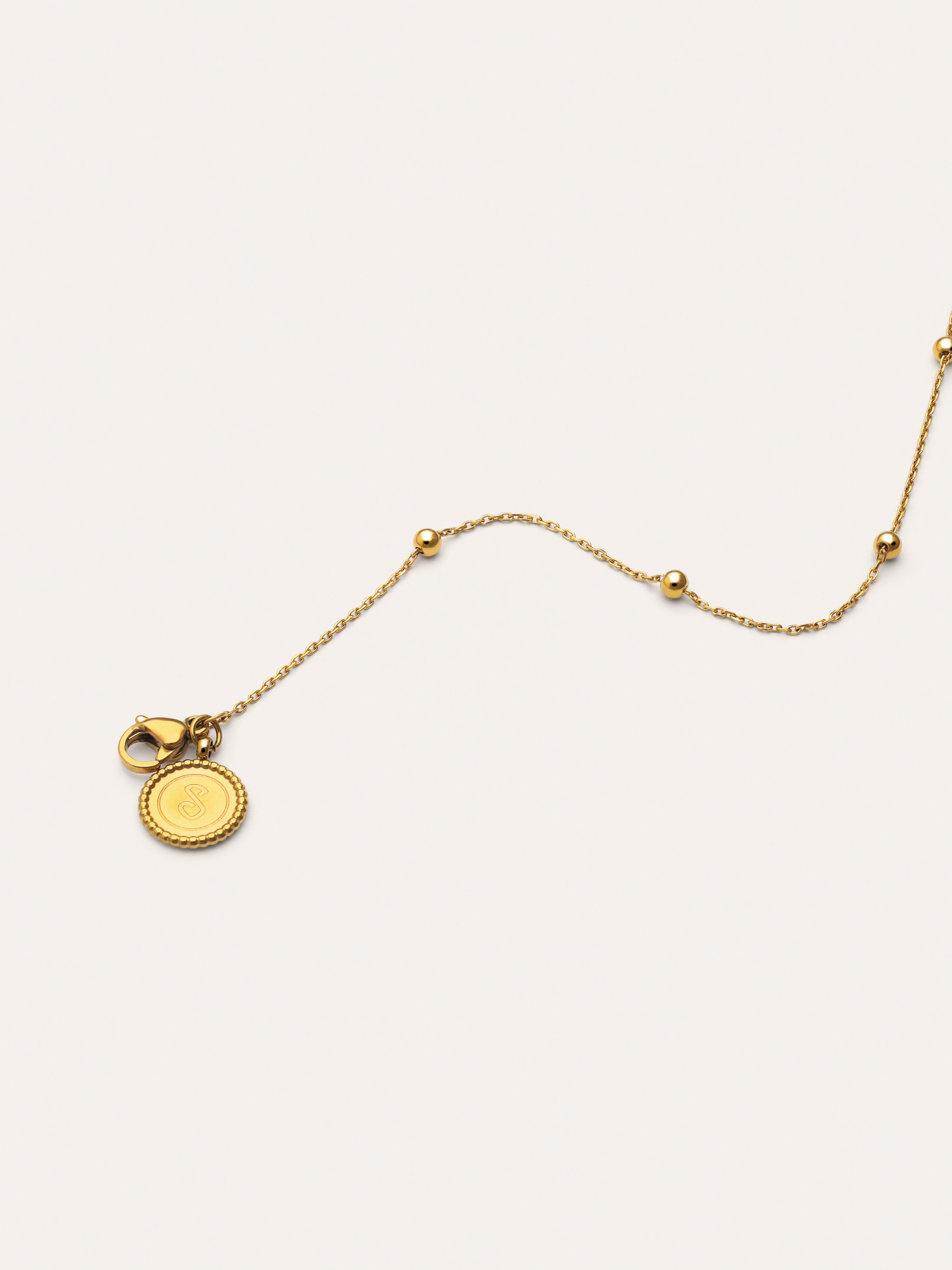 Dots L Stainless Steel Gold Necklace