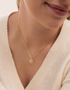 Collar Duo Stars Spark Plata Baño Oro