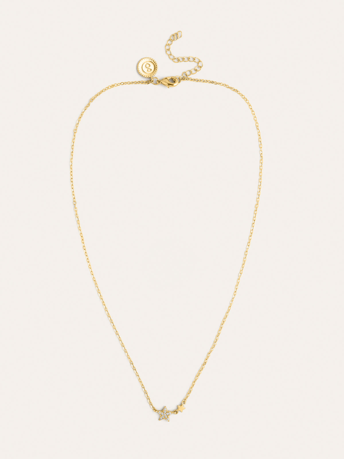 Duo Stars ketting met gouden plating - vista 4